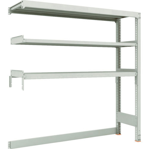 ＴＲＵＳＣＯ　スチールラック　Ｍ３型中量棚　下段開放型　Ｗ１５００ＸＤ４７１ＸＨ１８００　３段　連結＿