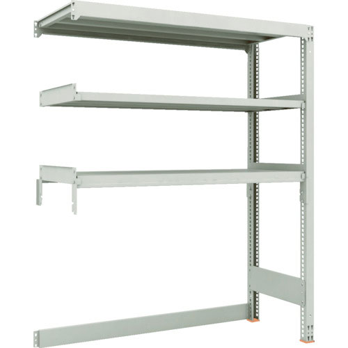 ＴＲＵＳＣＯ　スチールラック　Ｍ３型中量棚　下段開放型　Ｗ１５００ＸＤ５７１ＸＨ１８００　３段　連結＿