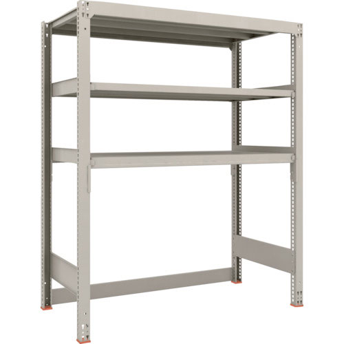ＴＲＵＳＣＯ　スチールラック　Ｍ３型中量棚　下段開放型　Ｈ１８００ＸＷ１５００ＸＤ７２１　３段　単体＿