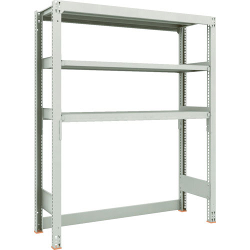 ＴＲＵＳＣＯ　スチールラック　Ｍ３型中量棚　下段開放型　Ｗ１８００ＸＤ４７１ＸＨ１８００　３段　単体＿