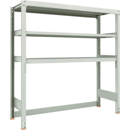 ＴＲＵＳＣＯ　スチールラック　Ｍ３型中量棚　下段開放型　Ｗ１８００ＸＤ５７１ＸＨ１８００　３段　単体＿