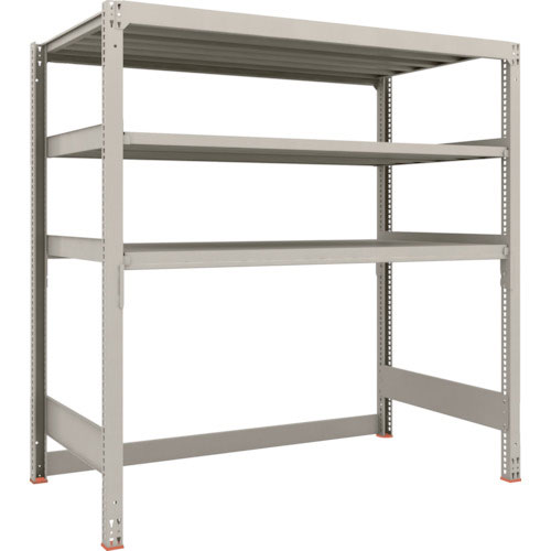 ＴＲＵＳＣＯ　スチールラック　Ｍ３型中量棚　下段開放型　Ｈ１８００ＸＷ１８００ＸＤ９２１　３段　単体＿