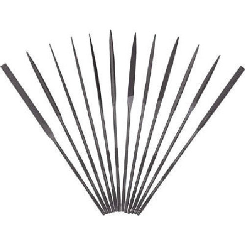 ツボサン　精密ヤスリ　１２本組　丸　＃３（＃６より荒い）＿