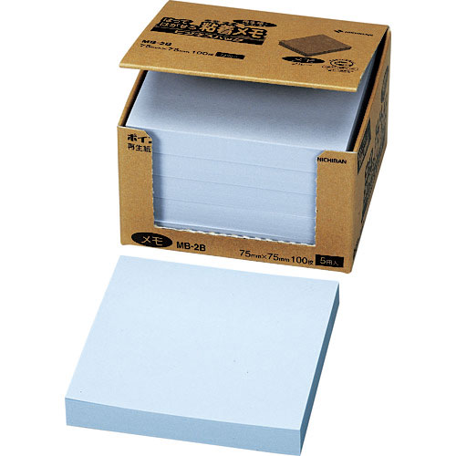 ニチバン　ふせん　ポイントメモＭＢ－２Ｂ　７５ｍｍＸ７５ｍｍ＿