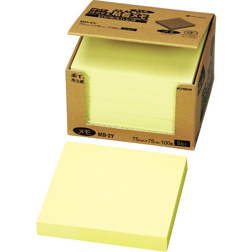ニチバン　ふせん　ポイントメモＭＢ－２Ｙ　７５ｍｍＸ７５ｍｍ＿