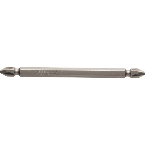 ベッセル　マグネット入りビット　Ｂ４３Ｐ　＋２×１００　Ｈ　両頭ビット　１０本組＿