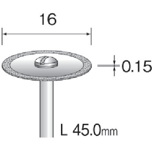 ミニモ　電着ダイヤモンドカッティングディスク　Φ１６＿