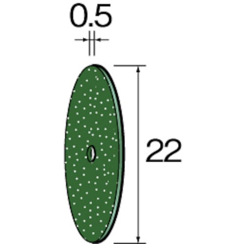 ミニモ　カッティング砥石　ＧＣ　φ２２×０．５　（１０枚入）＿
