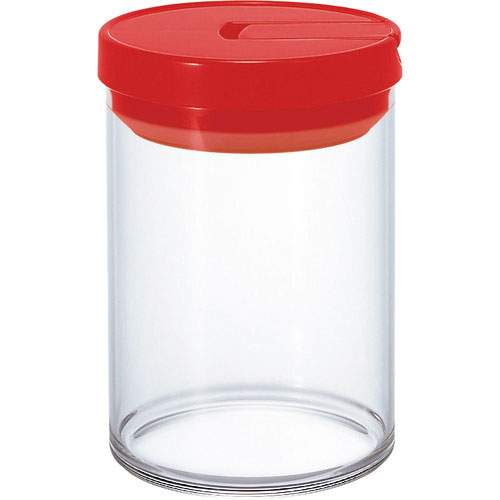 ＨＡＲＩＯ　食品用容器　珈琲キャニスターＭ（赤）　８００ｍｌ＿