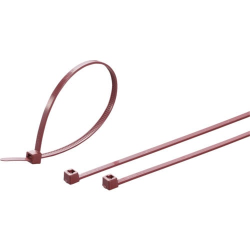 ヘラマンタイトン　インシュロックタイ　メタルコンテントタイ　（１００本入）　あずき　幅４．８ｍｍ＿