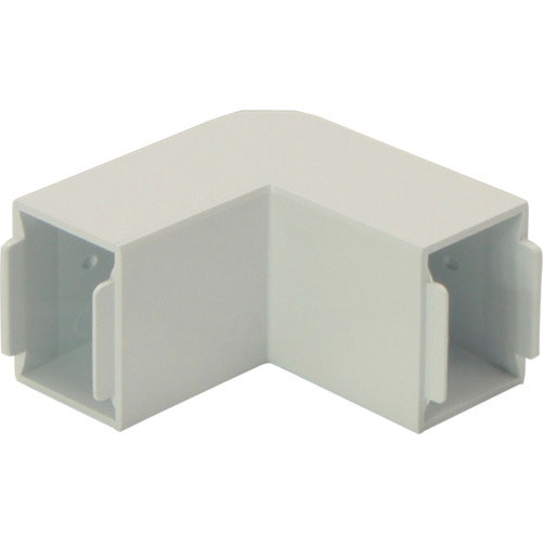 マサル　エムケーダクト付属品　内外マガリ　２号　ミルキーホワイト＿