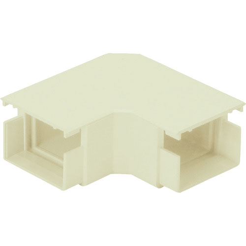 マサル　エムケーダクト付属品　平面マガリ　０号　クリーム＿