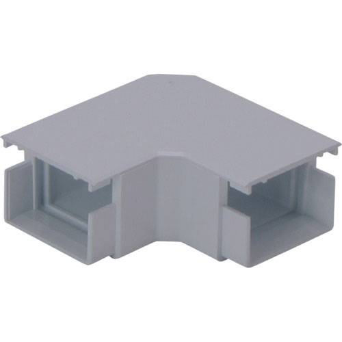 マサル　エムケーダクト付属品　平面マガリ　４号　グレー＿