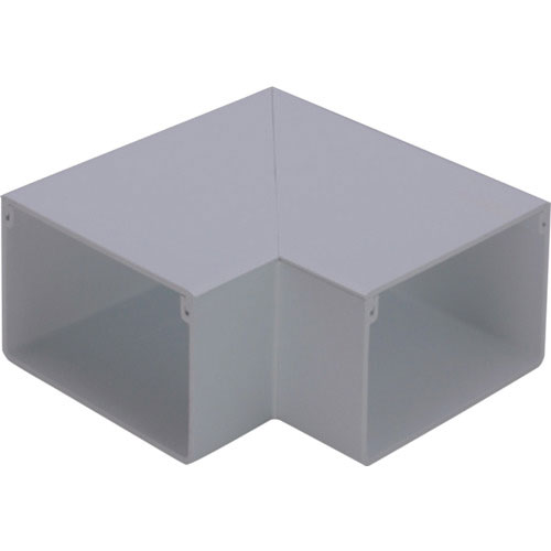 マサル　エムケーダクト付属品　平面マガリ　５号　グレー＿