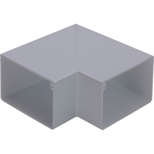 マサル　エムケーダクト付属品　平面マガリ　６号　グレー＿