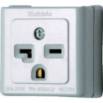 明工　エレガント接地コンセント＿