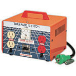 日動　昇圧専用トランス　安全型（連続定格）　２ＫＶＡ　３芯タイプ　アース付　過負荷漏電保護兼用ブレー＿