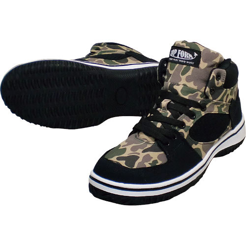 喜多　ハイカットセーフティスニーカー　カモフラ　２８．０＿