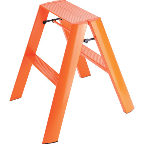 ハセガワ　踏台　ルカーノ　２ステップ　オレンジ（１６７２１）＿