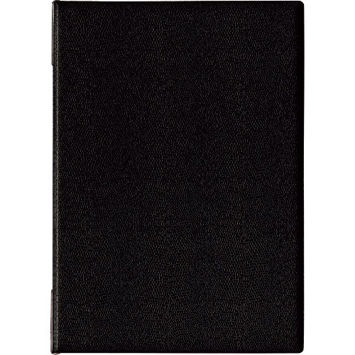 ＯＰ　メニューファイル　レザー調　Ａ４　４頁　黒＿