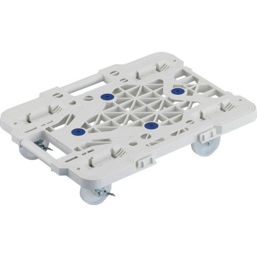 ＴＲＵＳＣＯ　樹脂製平台車　連結式ルートバン　メッシュタイプ　５１５Ｘ３８５　ナイロン車輪　４輪自在＿