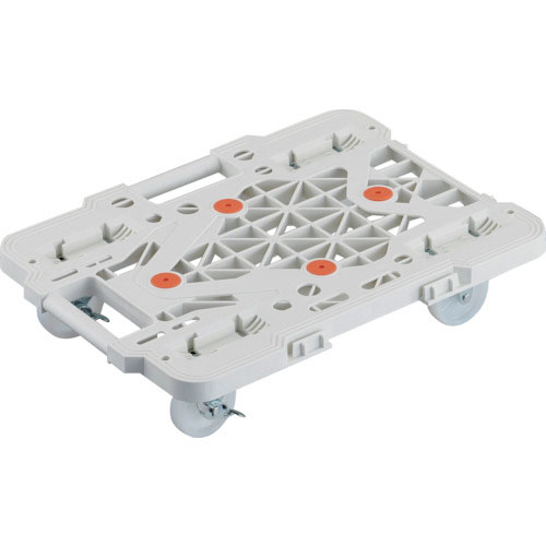 ＴＲＵＳＣＯ　樹脂製平台車　連結式ルートバン　メッシュタイプ　５１５Ｘ３８５　ナイロン車輪　自在側ス＿