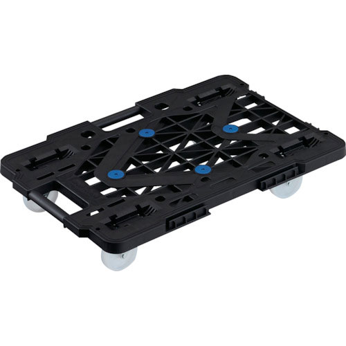 ＴＲＵＳＣＯ　樹脂製平台車　連結式ルートバン　メッシュタイプ　６１５Ｘ４１５　ナイロン車輪　オール自＿