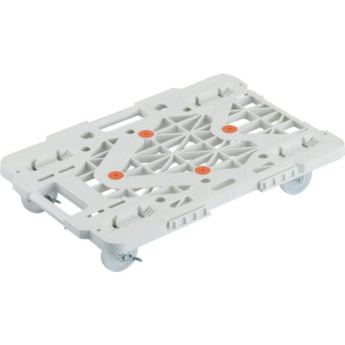 ＴＲＵＳＣＯ　樹脂製平台車　連結式ルートバン　メッシュタイプ　６１５Ｘ４１５　ナイロン車輪　自在側ス＿