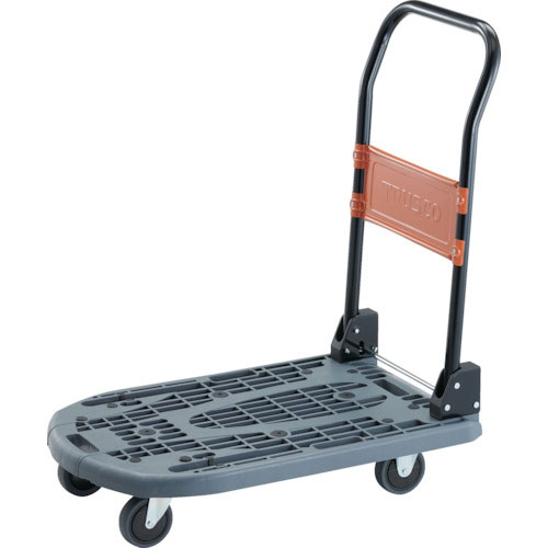 ＴＲＵＳＣＯ　樹脂台車　カルティオ（スチールハンドルタイプ）折畳　７８０Ｘ４９０　アーセナルグレー　＿