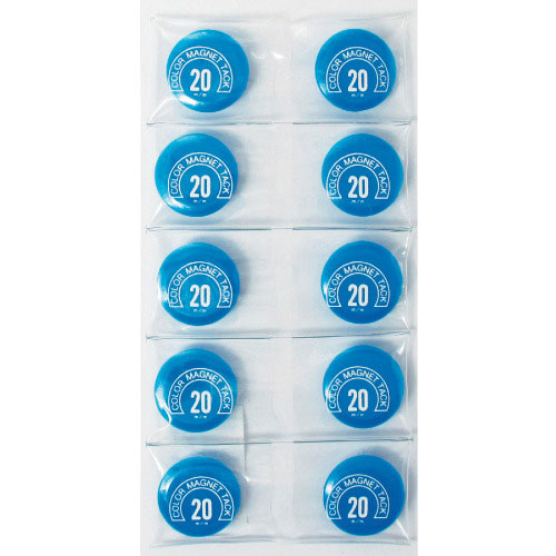 ミツヤ　カラーマグネット丸型＃２０　青　　　　　＿