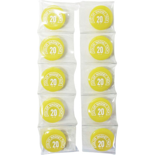 ミツヤ　カラーマグネット丸型＃２０　黄　　　　　＿