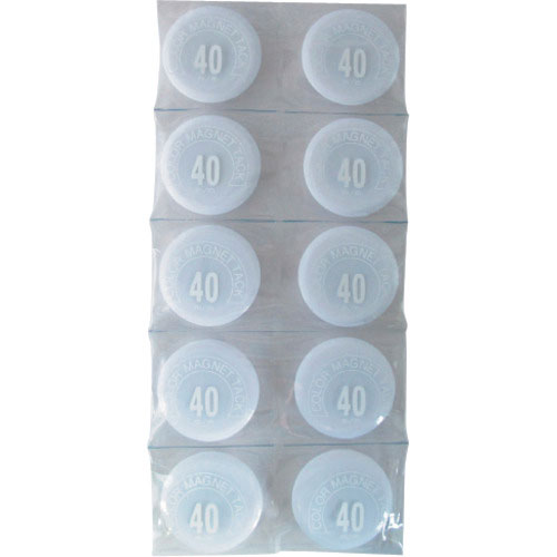 ミツヤ　カラーマグネット丸型＃４０　白　　　　　＿