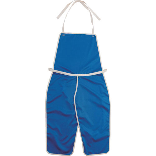 マックス　マックディフェンス難燃胸前掛（チャップスタイプ）　ブルー＿