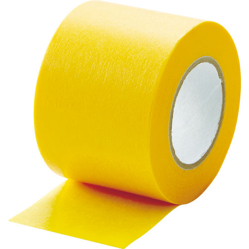 ＴＲＵＳＣＯ　建築塗装用マスキングテープ　幅４０ｍｍ長さ１８ｍ　３巻入　イエロー＿