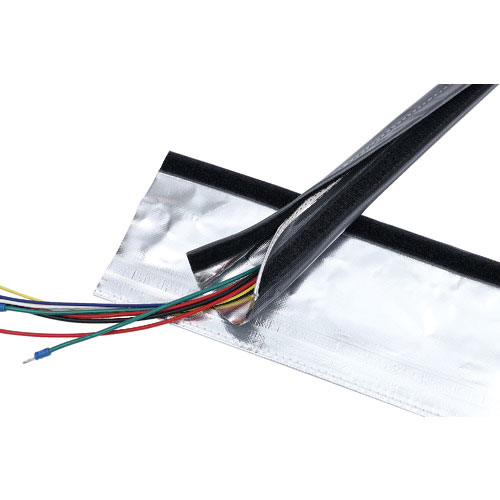 ＴＲＵＳＣＯ　電磁波シールド結束チューブ　マジックタイプ　１００Φ５ｍ＿