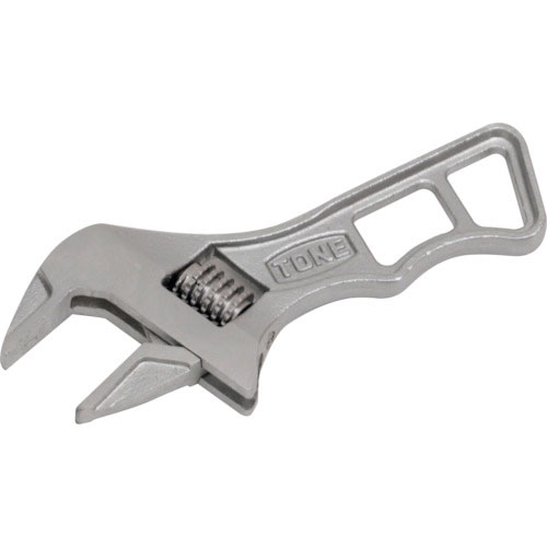 ＴＯＮＥ　ショートハイパーウォーム　モンキーレンチ　シルバー　全長１１０ｍｍ＿