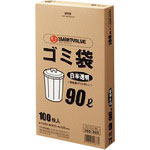 ＪＴＸ　３６６０５５　ゴミ袋ＬＤＤ白半透明　９０Ｌ　２００枚入り　Ｎ１１５Ｊ９０Ｐ＿