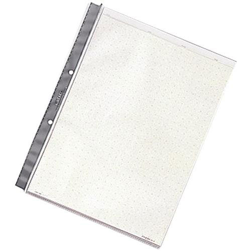 リヒト　クリヤーポケット　（１０枚入り）　グレー　Ａ４－２穴＿