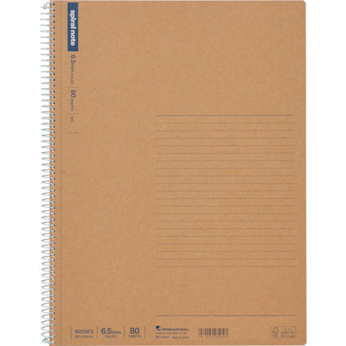 マルマン　Ａ４　スパイラルノートベーシック　横罫８０枚＿