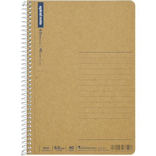 マルマン　Ｂ６　スパイラルノート　横罫４０枚＿