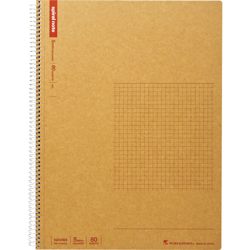 マルマン　Ａ４　スパイラルノートベーシック　方眼罫８０枚＿
