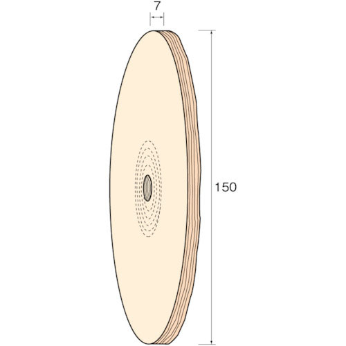 ミニモ　綿バフホイールφ１５０　（２枚入）＿