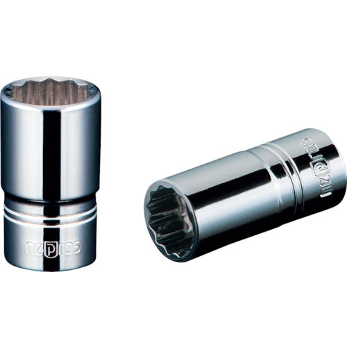 ネプロス　６．３ｓｑ．セミディープソケット（十二角）　対辺寸法１０ｍｍ　全長３０ｍｍ＿