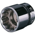 ネプロス　９．５ｓｑ．ソケット（十二角）　対辺寸法１４ｍｍ　差込角９．５ｍｍ＿