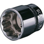 ネプロス　９．５ｓｑ．ソケット（十二角）　対辺寸法２４ｍｍ　差込角９．５ｍｍ＿