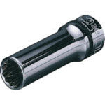 ネプロス　９．５ｓｑ．ディープソケット（十二角）　対辺寸法１２ｍｍ　差込角９．５ｍｍ　全長５５ｍｍ＿