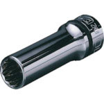 ネプロス　９．５ｓｑ．ディープソケット（十二角）　対辺寸法１７ｍｍ　差込角９．５ｍｍ　全長６０ｍｍ＿