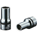 ネプロス　９．５ｓｑ．セミディープソケット（十二角）　対辺寸法１９ｍｍ　差込角９．５ｍｍ　全長４０ｍ＿