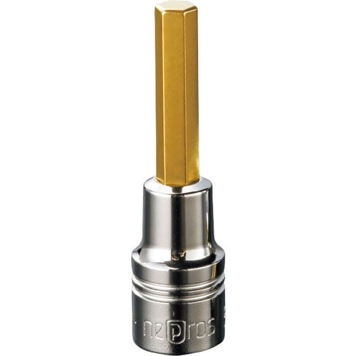 ネプロス　６．３ｓｑ．ヘキサゴンビットソケット　対辺寸法５ｍｍ　差込角６．３５ｍｍ　全長４４．７ｍｍ＿