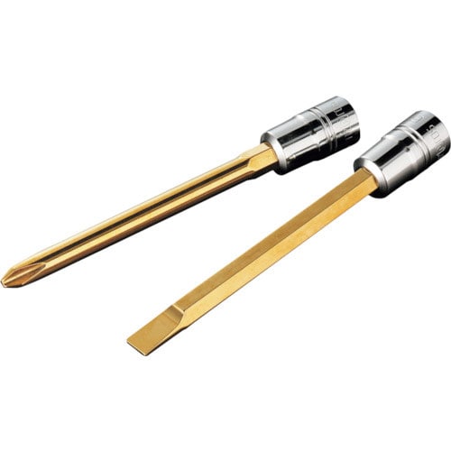 ネプロス　ドライバービットソケット　６．３ｓｑロングクロスビットソケット　刃先ＮＯ．２　全長９２．７＿